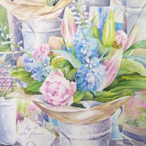 Say It With Flowers, a card by Julie King