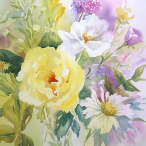 Yellow Rose, a card by Julie King