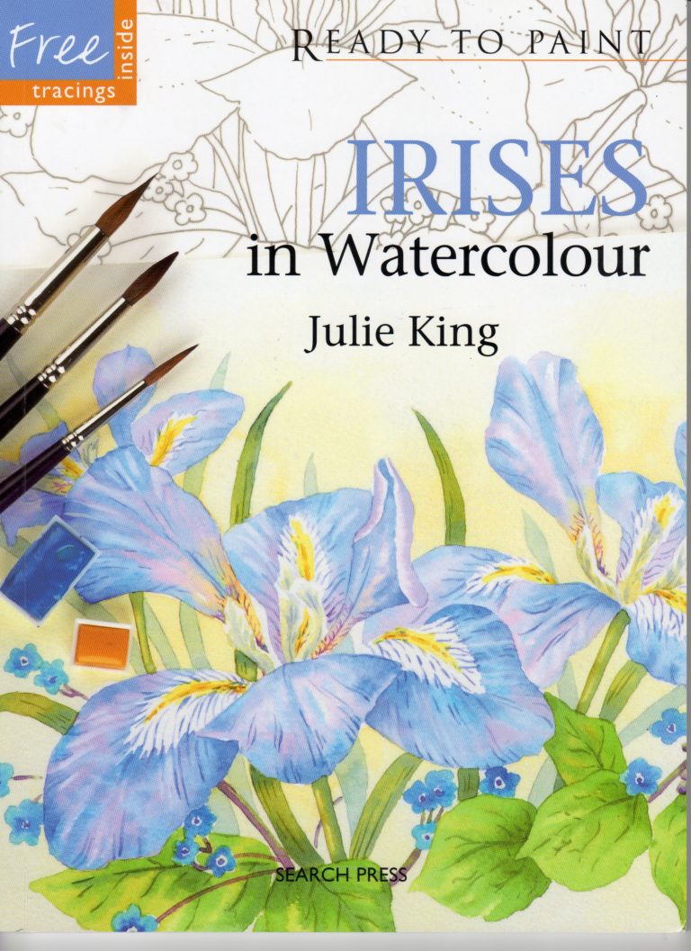 Irises in Watercolour by Julie King