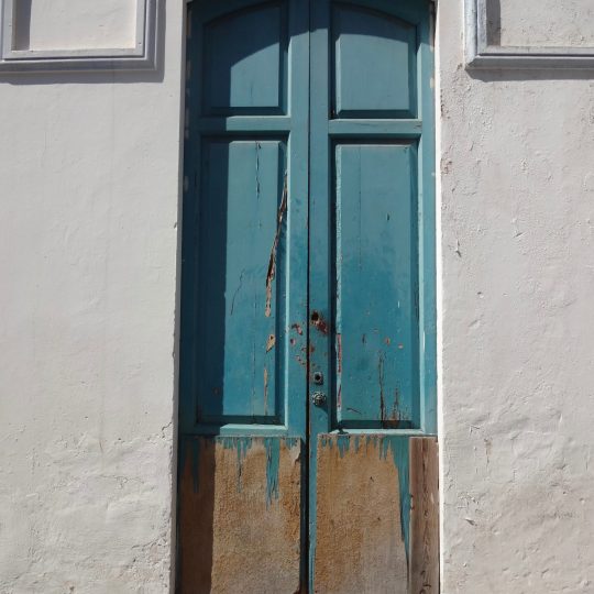 Weathered doorway in La Palma