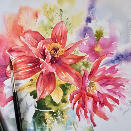 Vibrant Dahlias Part 1 and Part 2